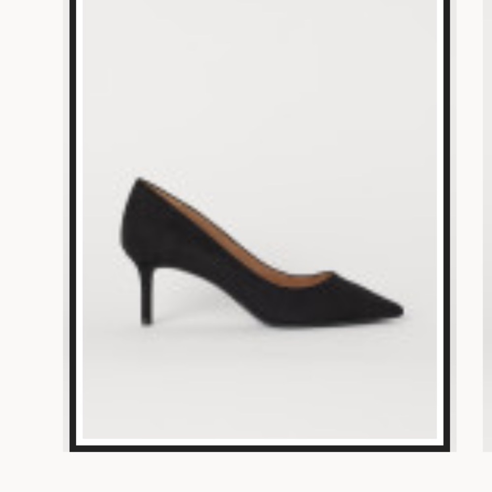 Black, faux suede, Pumps 👠